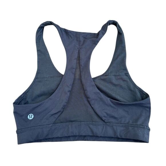 Lululemon athletica Women's Black Invigorate Mesh Racerback Bra Size 6 - Picture 6 of 7